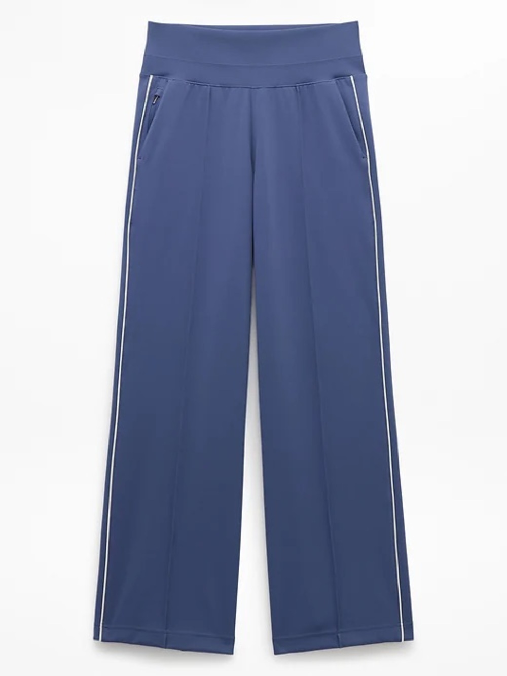 Athleta Venice Wide Leg Travel Pants Eclipse with Racer Stripe Women’s L - Picture 2 of 10